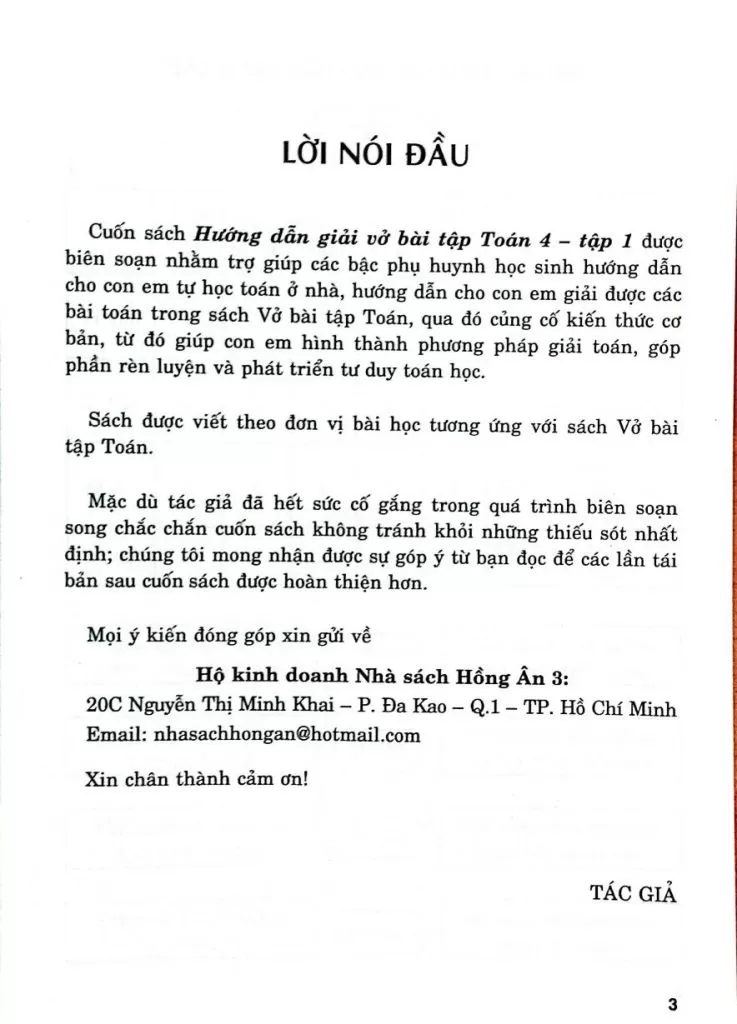 HƯỚNG DẪN GIẢI VỞ BÀI TẬP TOÁN LỚP 4 - TẬP 1 (Bám sát SGK Kết nối tri thức)